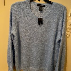 Plus size blue sweater